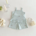 No Straps Cartoon Fashionable Printed Two-piece Children's Suit