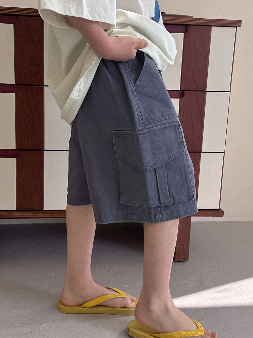 Children's Summer Fifth Overalls Boy Leisure Middle Children's Pants