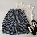 Children's Boy Summer Vertical Stripes Western Style Children's Pants