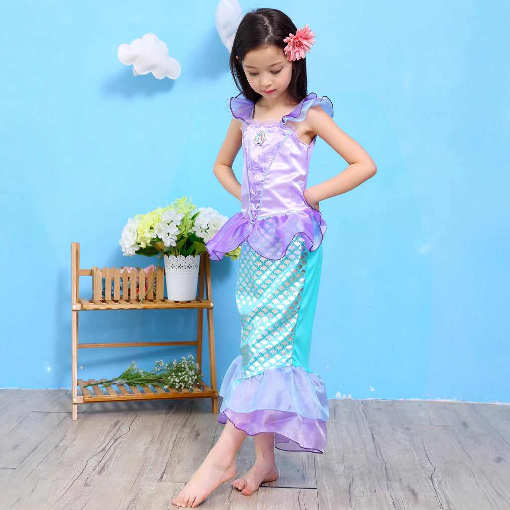 Children's Mermaid Shirt Clothing Princess Halloween Skirt Children's Dress