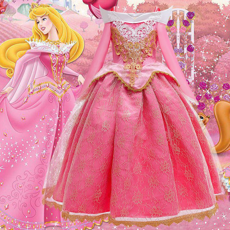 Princess Sleeping Beauty Western Style Birthday Children's Dress