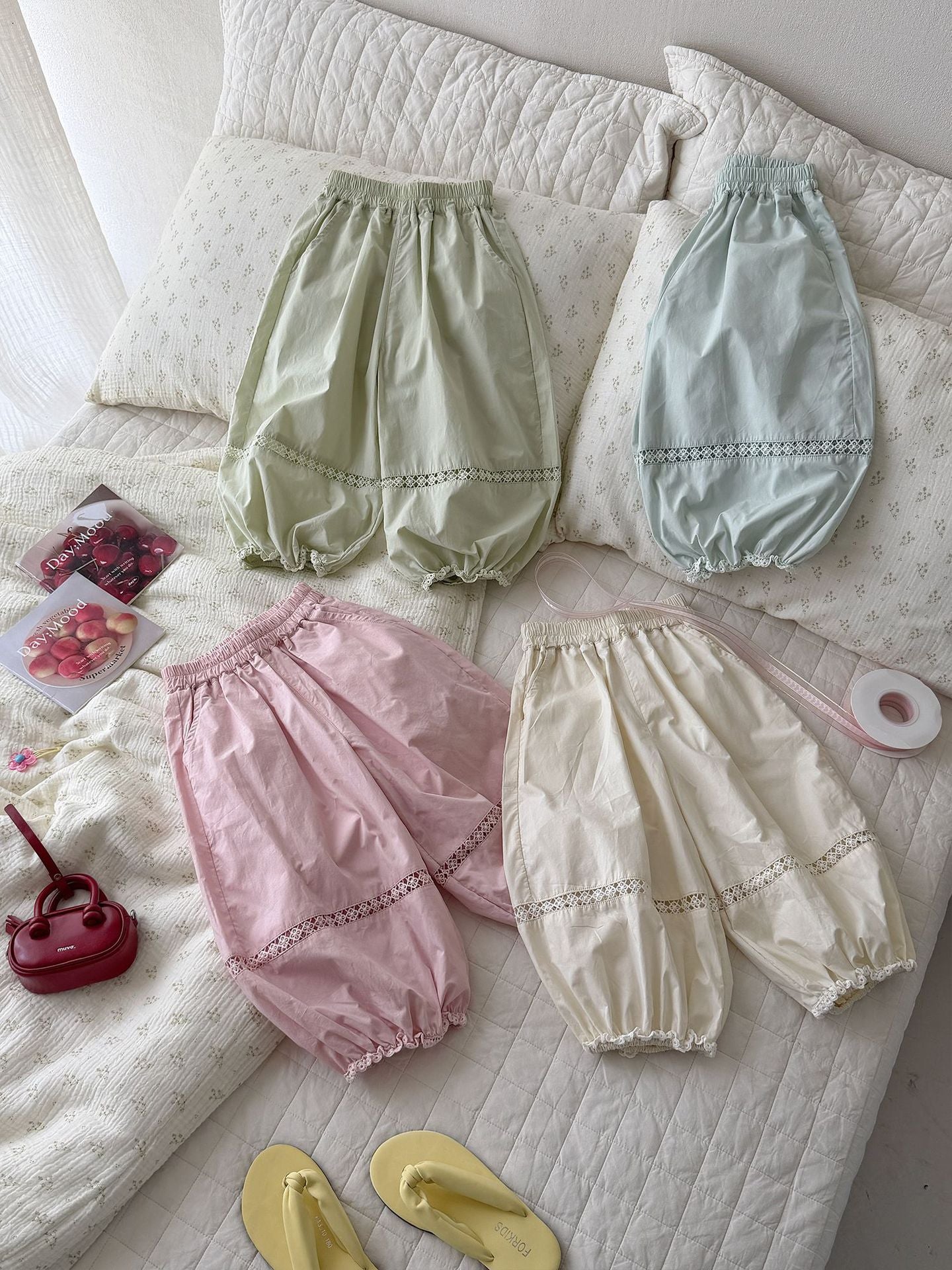 Sun Protection Casual Korean Style Fashionable Simple High-grade Children's Pants