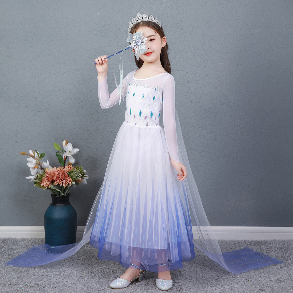 Women's Elsa Frozen 2 Aisha Summer Skirt Clothes Children's Dress