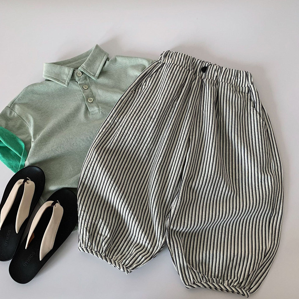 Children's Boy's Summer Vertical Stripe Thin Trousers Boys Children's Pants
