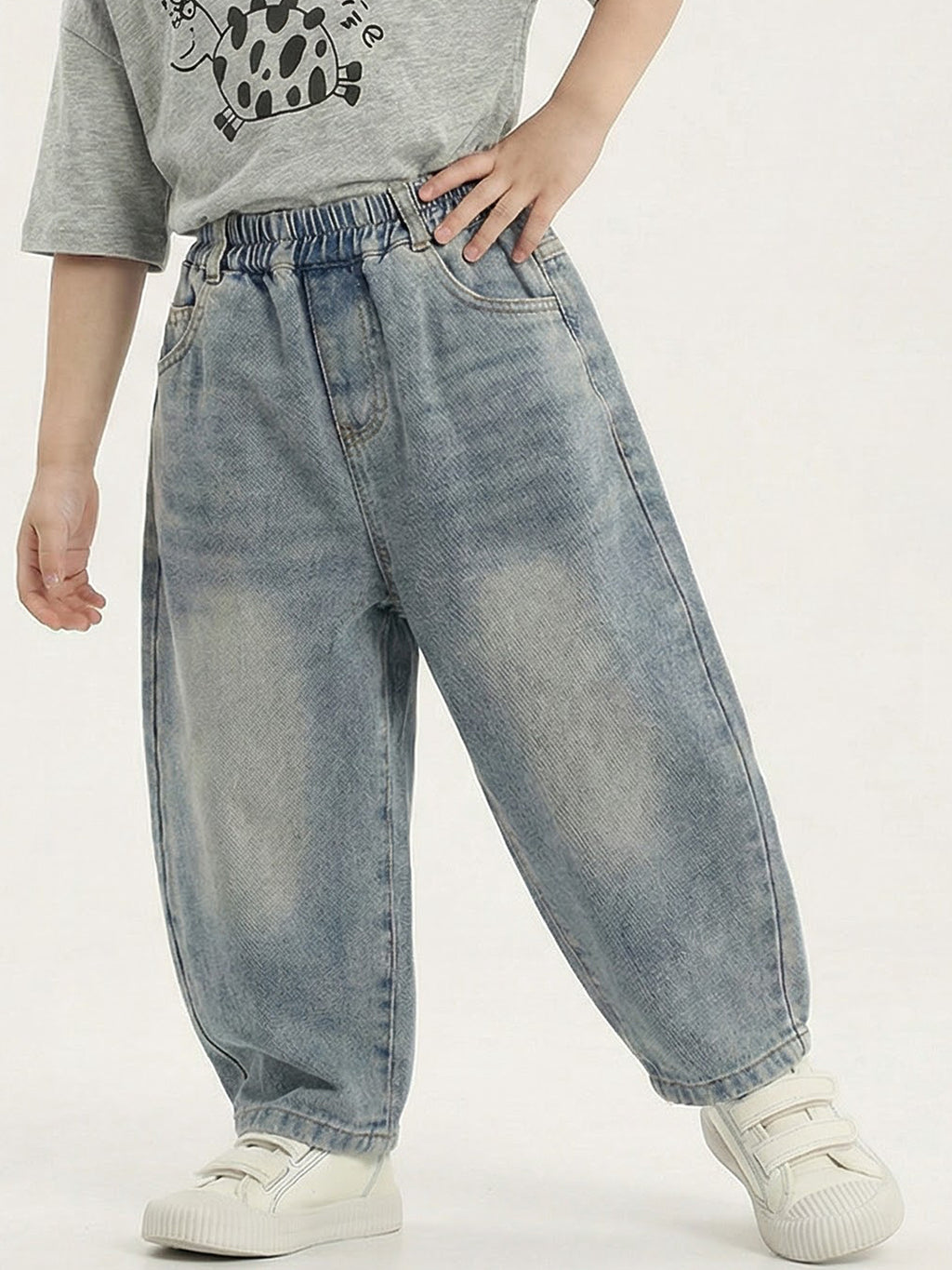 Children's Jeans Spring Loose Gradient Trousers Clothes Children's Pants