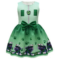 Trendy Popular Digital Printing Cartoon Bow Children's Dress