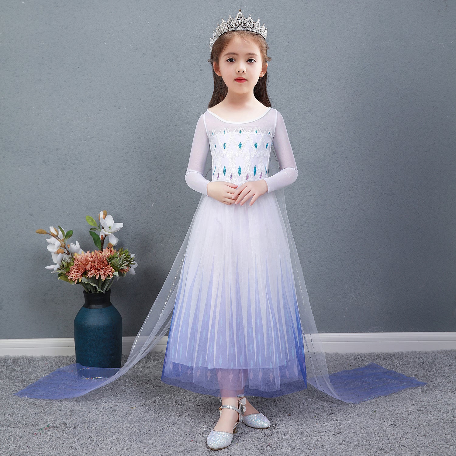 Women's Elsa Frozen 2 Aisha Summer Skirt Clothes Children's Dress