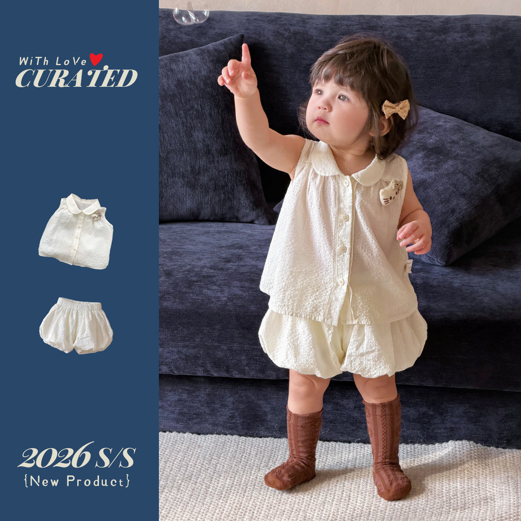 Clothes Sleeveless Shirts Shorts Two-piece Thin Children's Suit