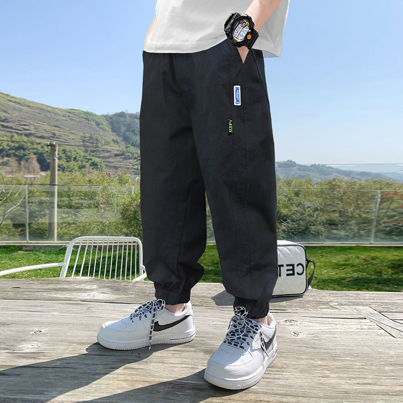 Children's Trousers Thin Casual Sportswear Middle Big Korean Children's Pants