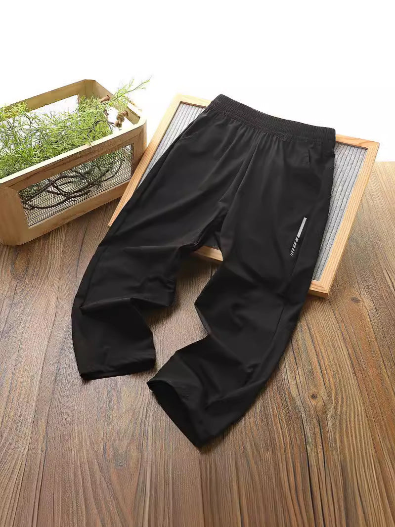 Children's Summer Three-dimensional Clean Waist Middle Big Air Conditioning Trousers Thin Children's Pants