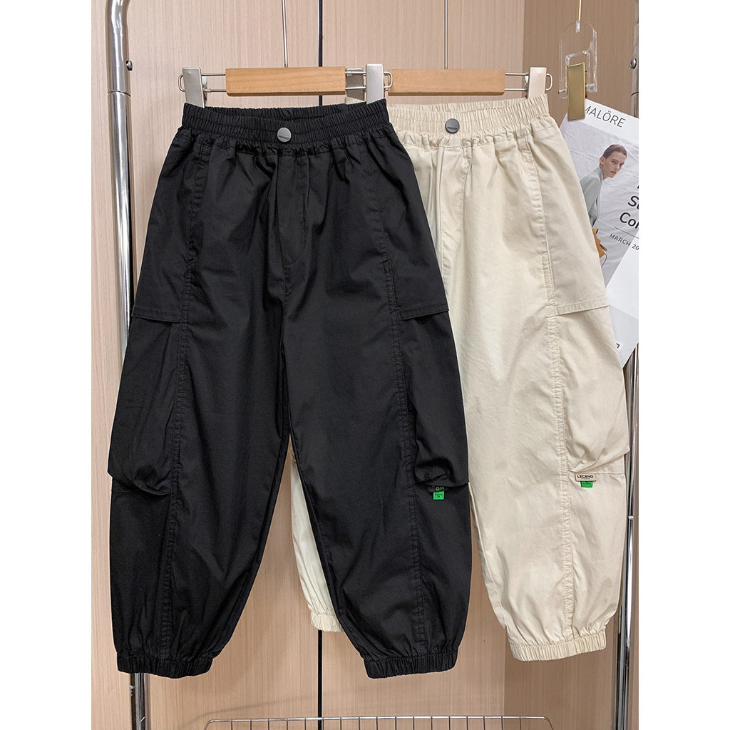 Children's Summer Wear Clothing American High Street Overalls Children's Pants