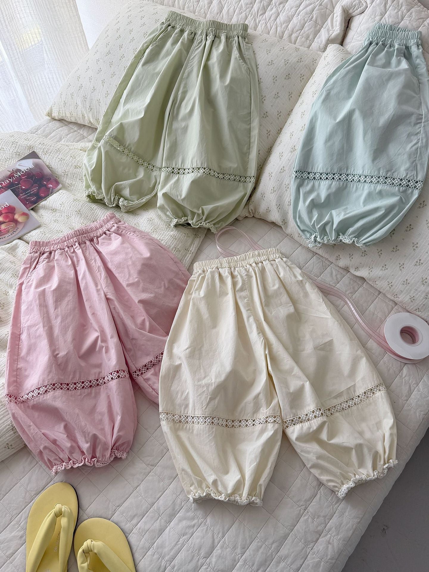 Sun Protection Casual Korean Style Fashionable Simple High-grade Children's Pants