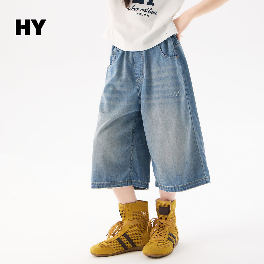 Children's Clothing Cropped Jeans Summer Korean Style Children's Pants