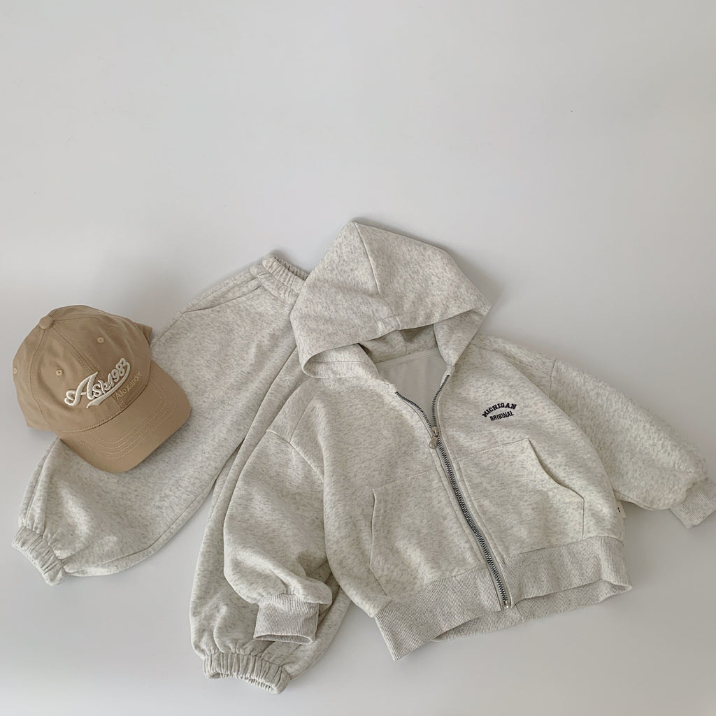 Children's Boys Solid Color Coat Casual Pants Children's Suit