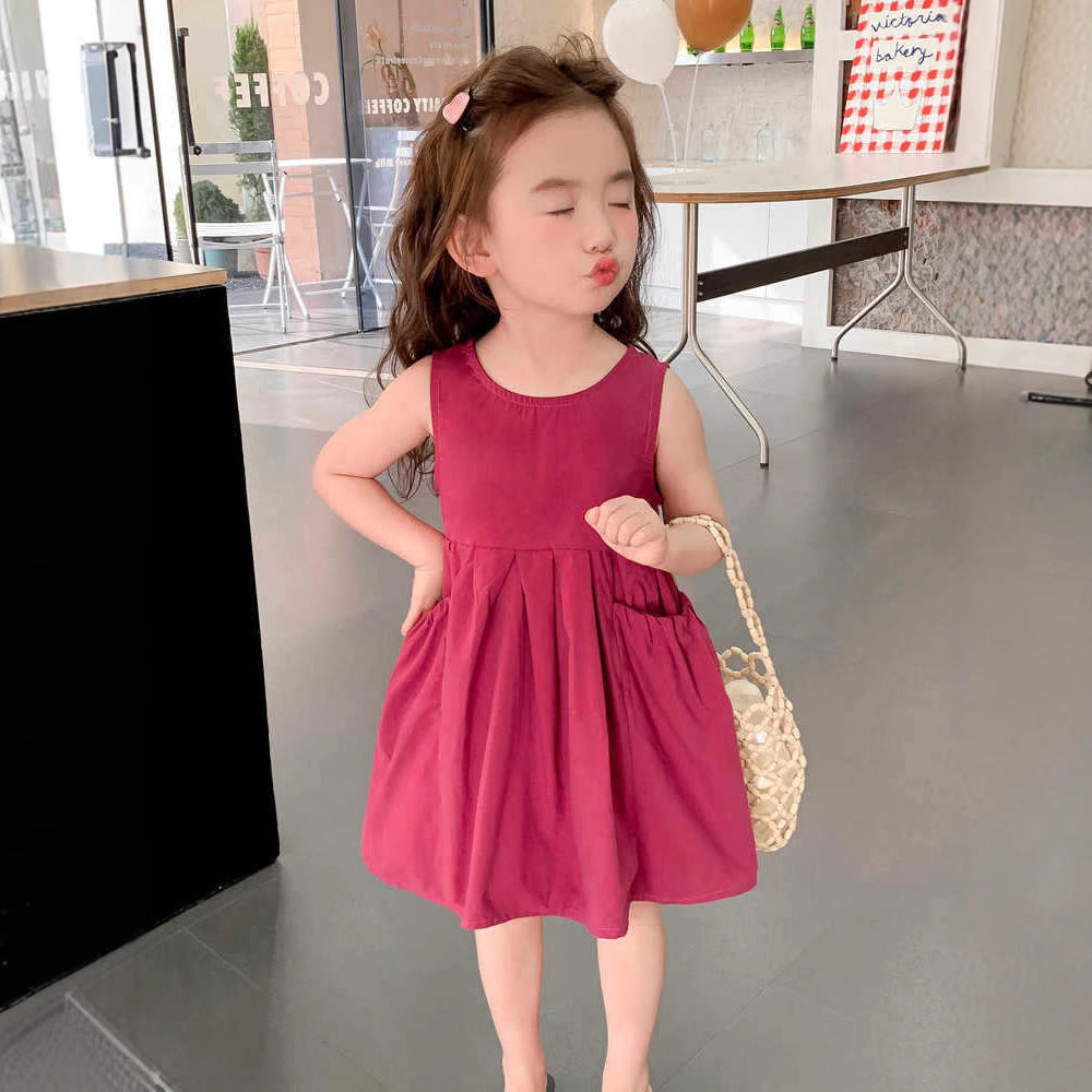 Children's Summer Trendy Thin Cotton For Princess Skirt Children's Dress