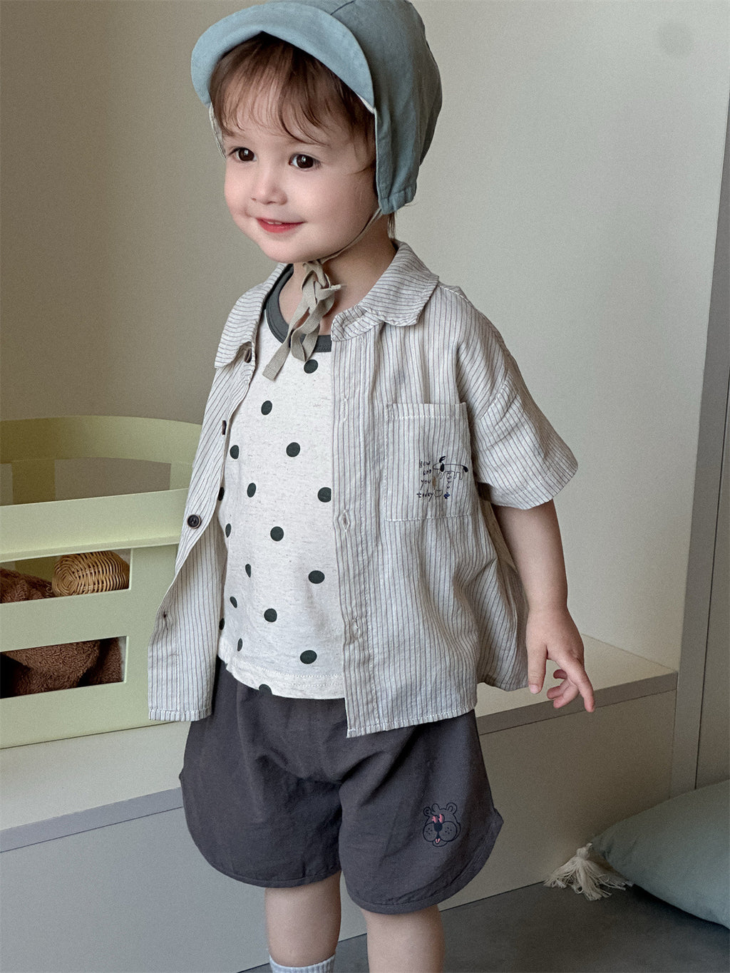 Children's Clothes Thin Clothing Korean Style Shirt T-shirt Children's Suit