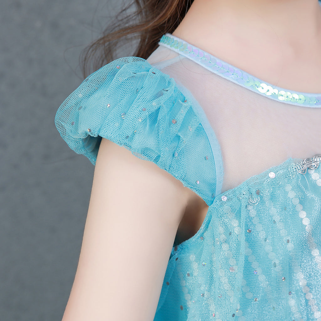 Children's Frozen 2 Princess Aisha Long Children's Dress