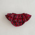 Cake Skirt Trousers Christmas Infant Red Plaid Large Children's Pants