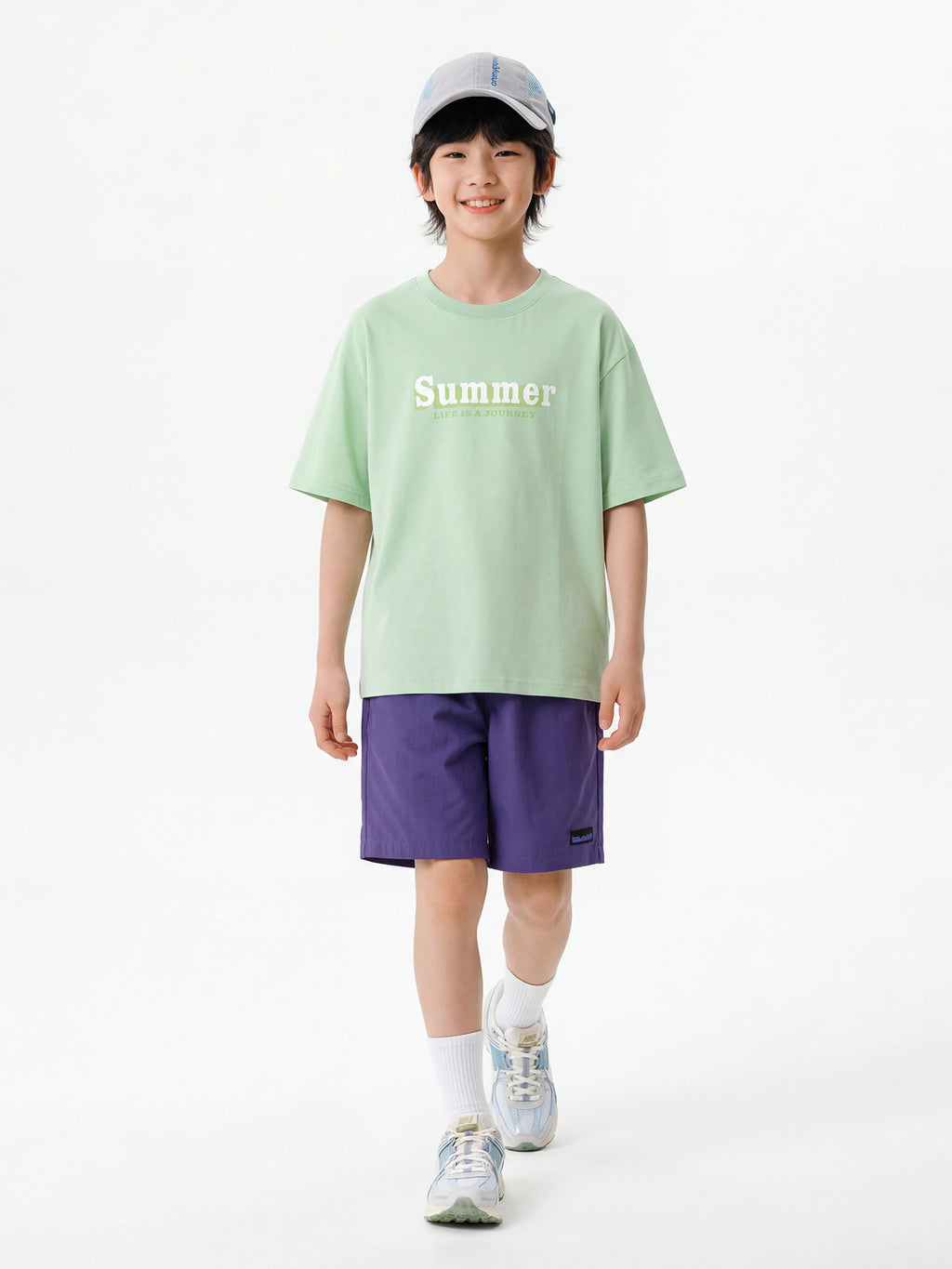 Children's Summer Mountain Style Boys Cool Feeling Track Medium Big Casual Children's Pants