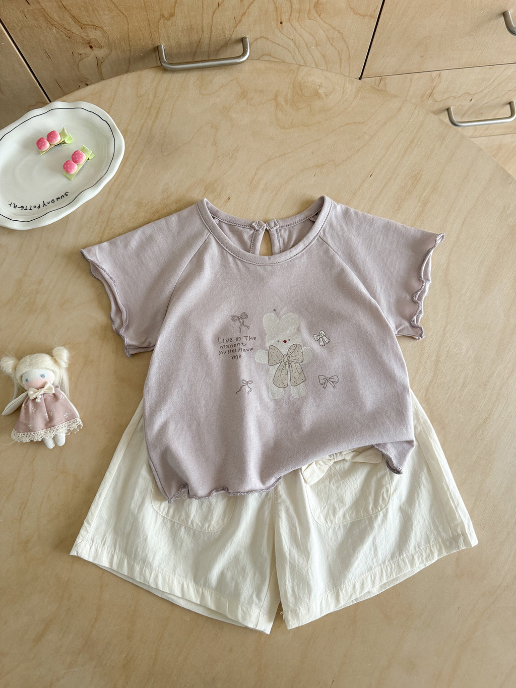 Summer Boy Clothes Cute Cartoon Short Sleeve Casual Shorts Split Children's Suit