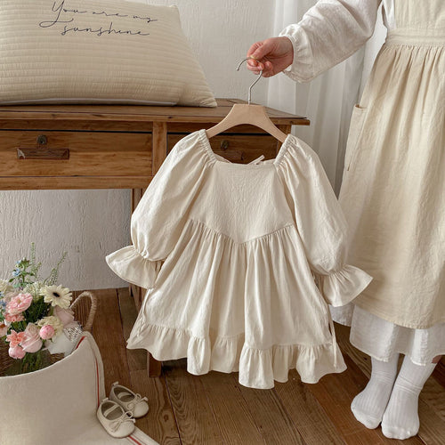 Bow Backless Princess Lolita Ruffled Skirt Children's Dress