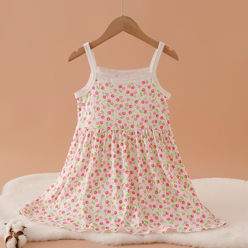 Pure Cotton Class Sweet Skirt Breathable Children's Dress