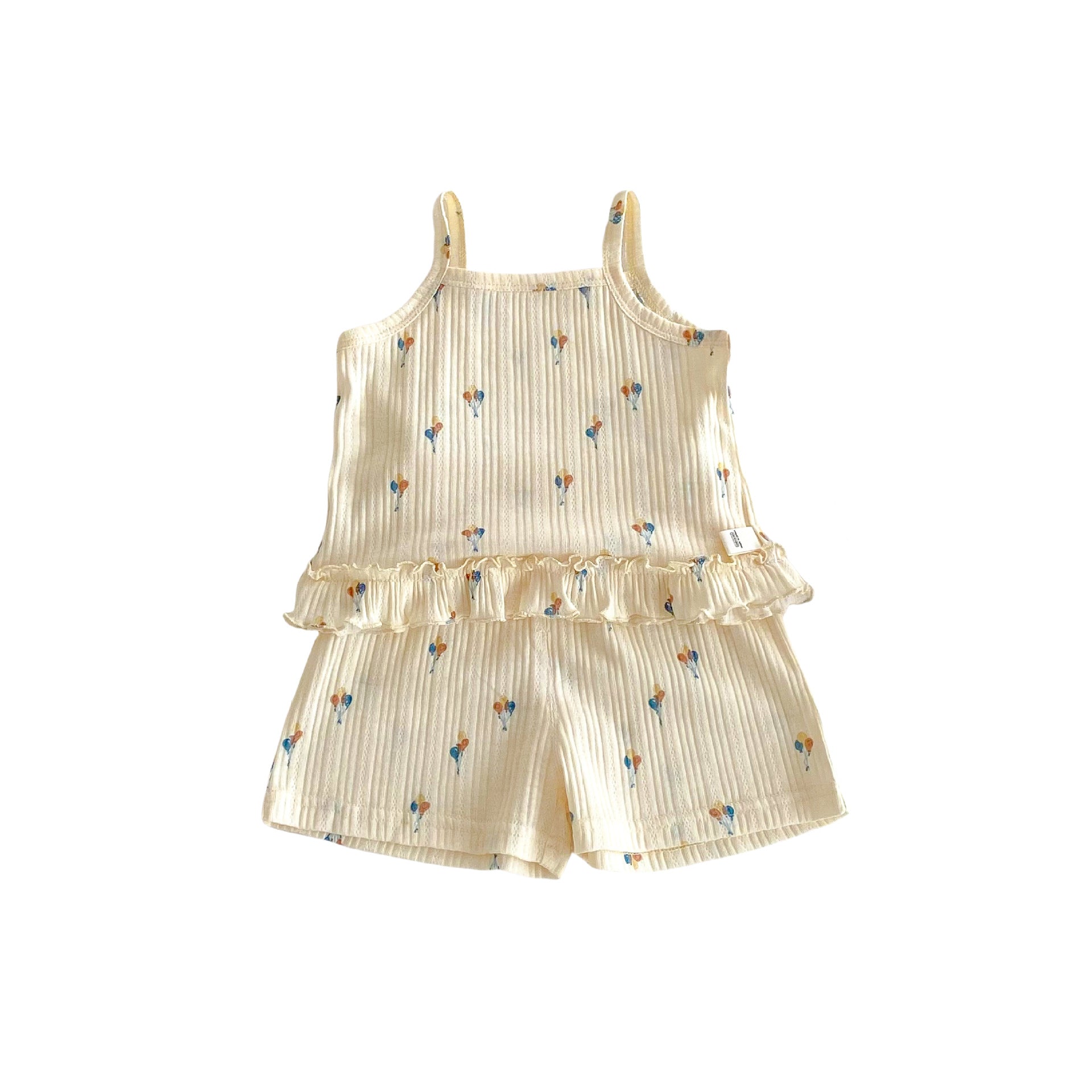 No Straps Cartoon Fashionable Printed Two-piece Children's Suit