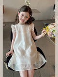 Children's Embroidered Cheongsam Skirt Chinese Style Teenager Clothing Western Children's Dress