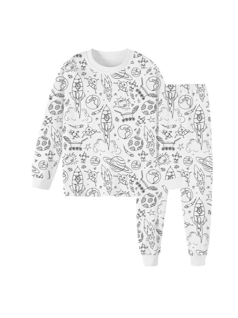 Classy Cool Children's Iti Pajamas Coloring Children's Suit