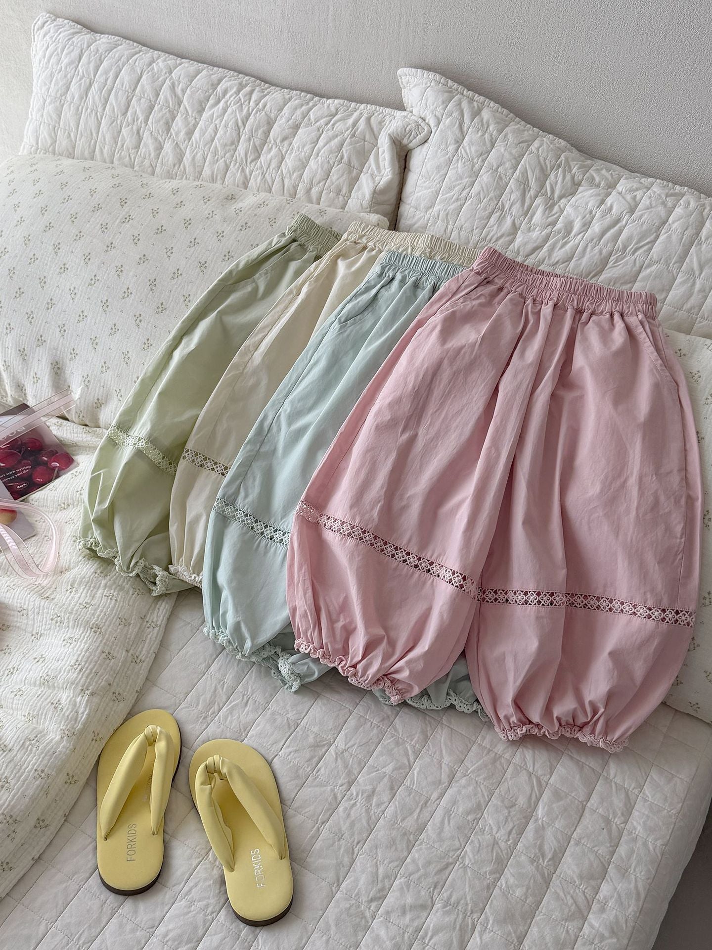 Sun Protection Casual Korean Style Fashionable Simple High-grade Children's Pants