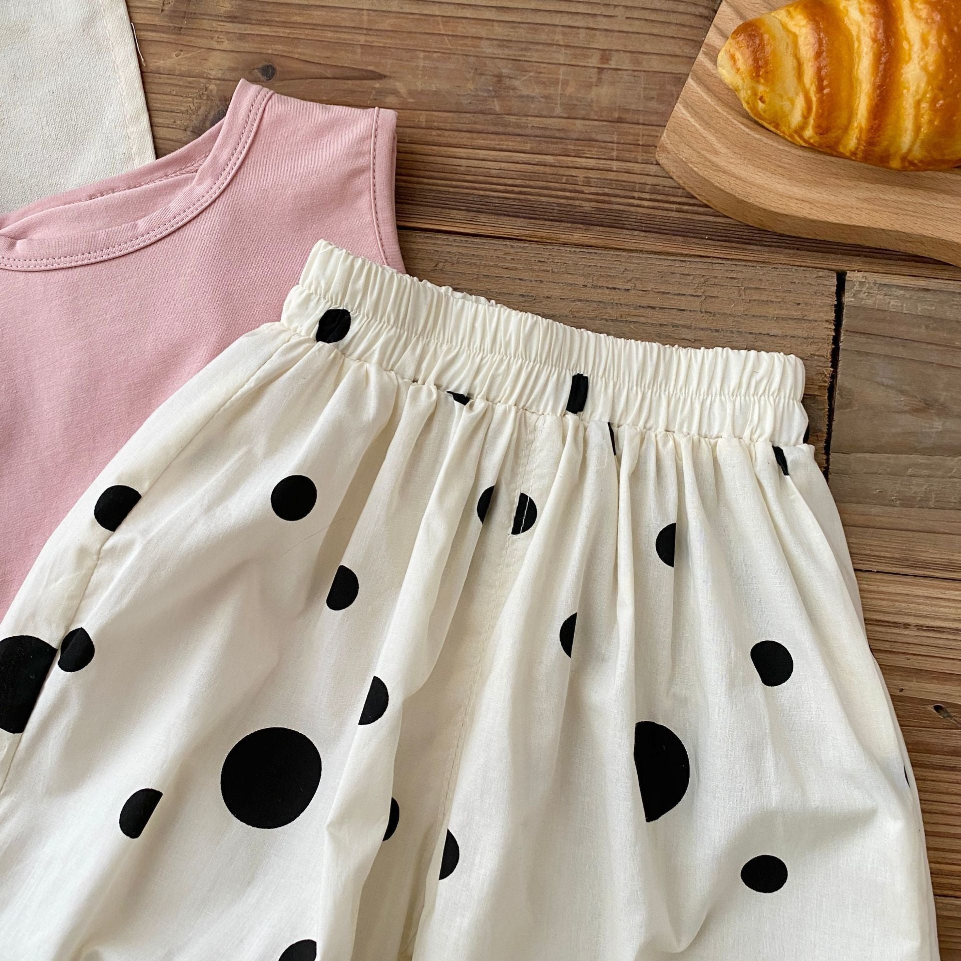 Children's Dot Summer Fashionable Korean Casual Thin Children's Pants