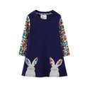 Children's Clothing Long Sleeve Knitted Distribution Children's Dress