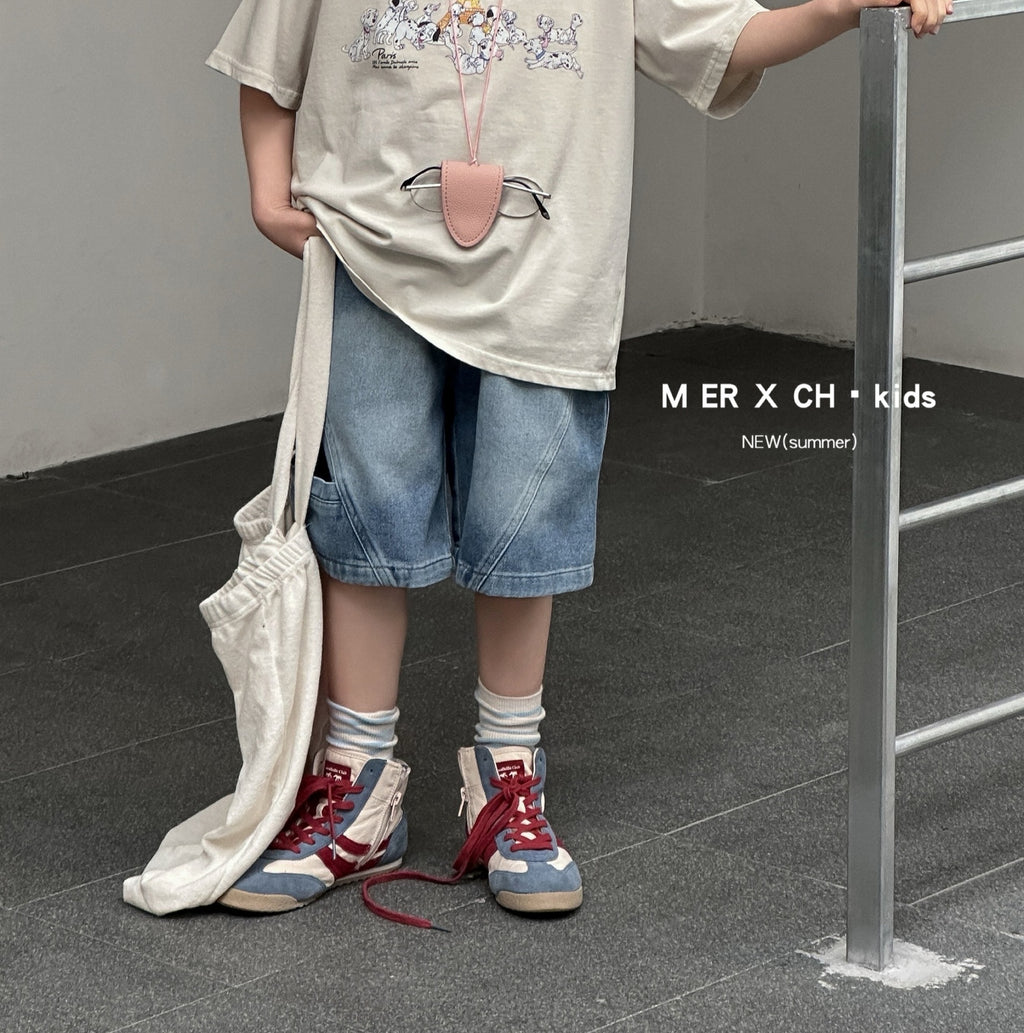 Retro American Trendy Wild Casual Denim Children's Pants