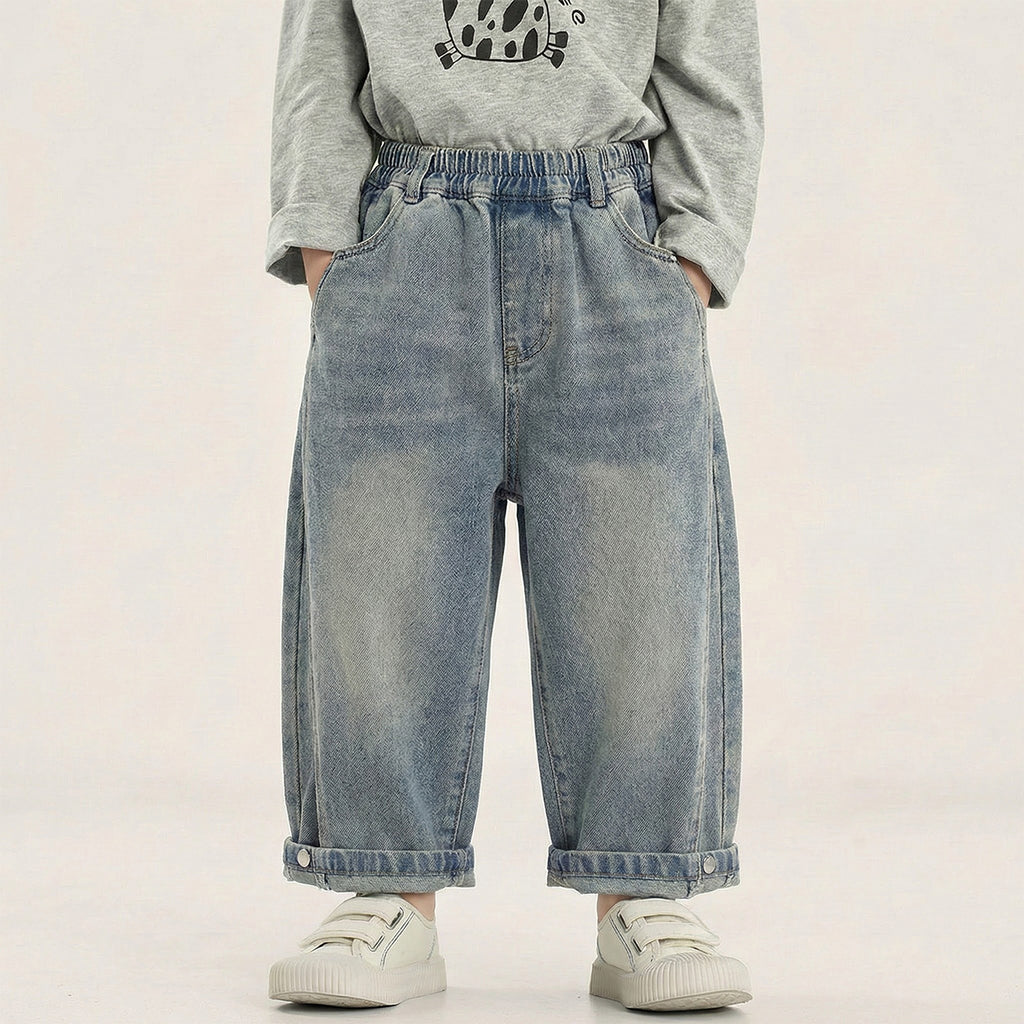 Children's Jeans Spring Loose Gradient Trousers Clothes Children's Pants