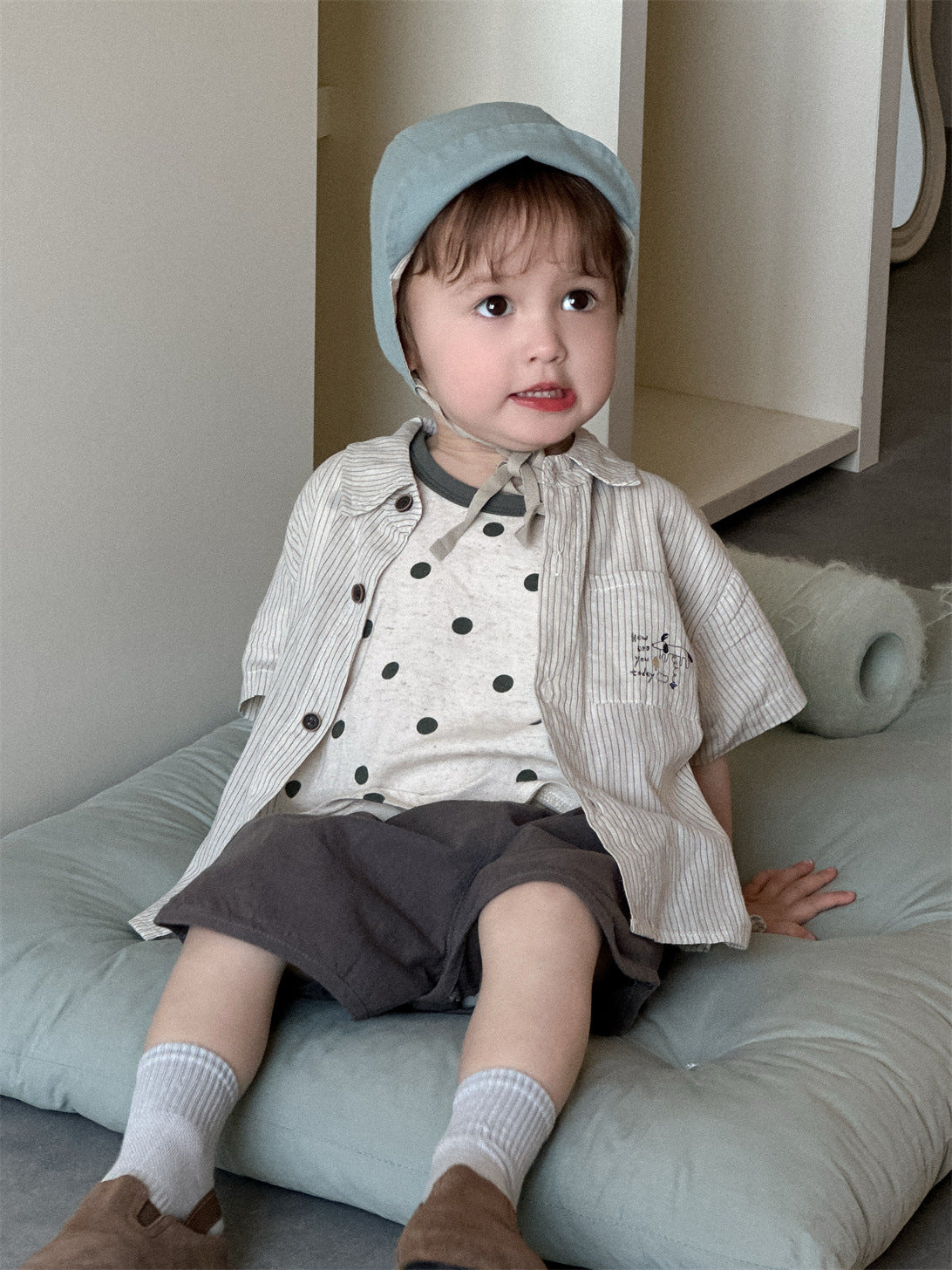 Children's Clothes Thin Clothing Korean Style Shirt T-shirt Children's Suit
