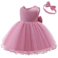 Princess Little Flower Year-old Holiday Xi Bow Summer Mesh Tulle Children's Dress