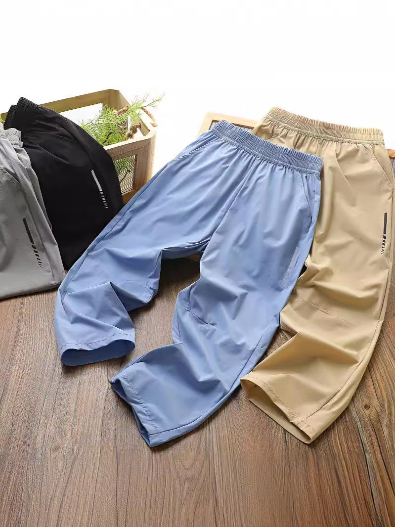 Children's Summer Three-dimensional Clean Waist Middle Big Air Conditioning Trousers Thin Children's Pants