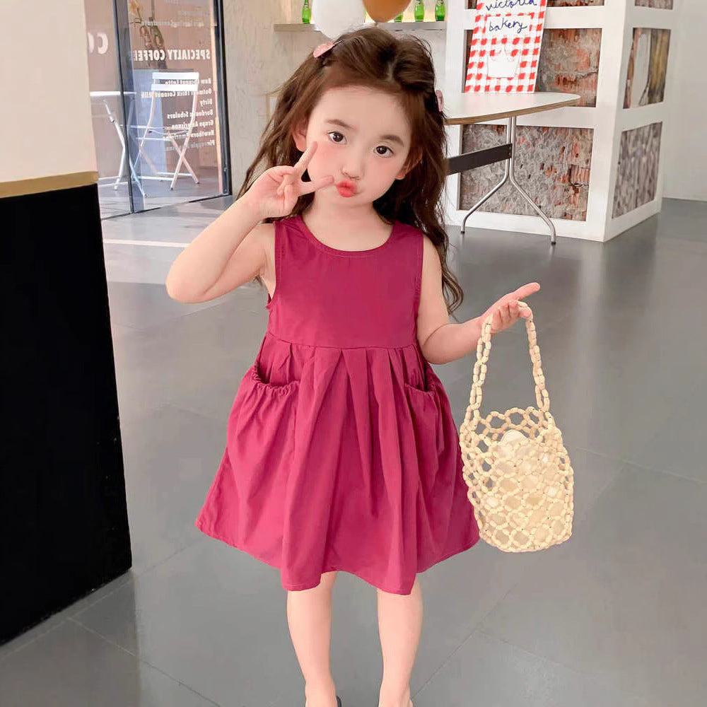 Children's Summer Trendy Thin Cotton For Princess Skirt Children's Dress