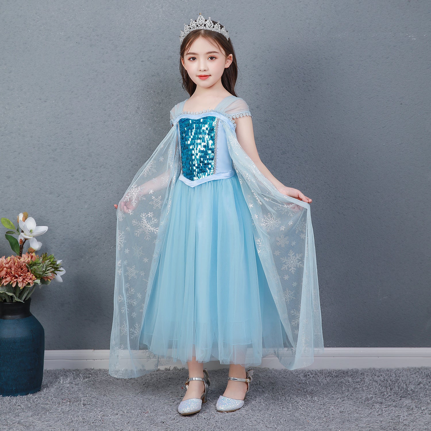 Frozen 2 Princess Summer Costume Elsa Aisha Children's Dress