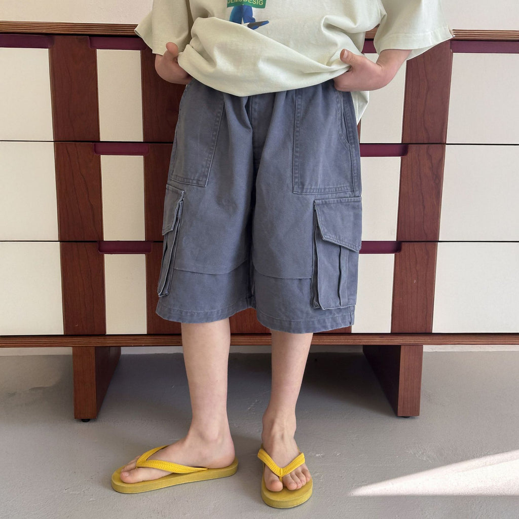 Children's Summer Fifth Overalls Boy Leisure Middle Children's Pants