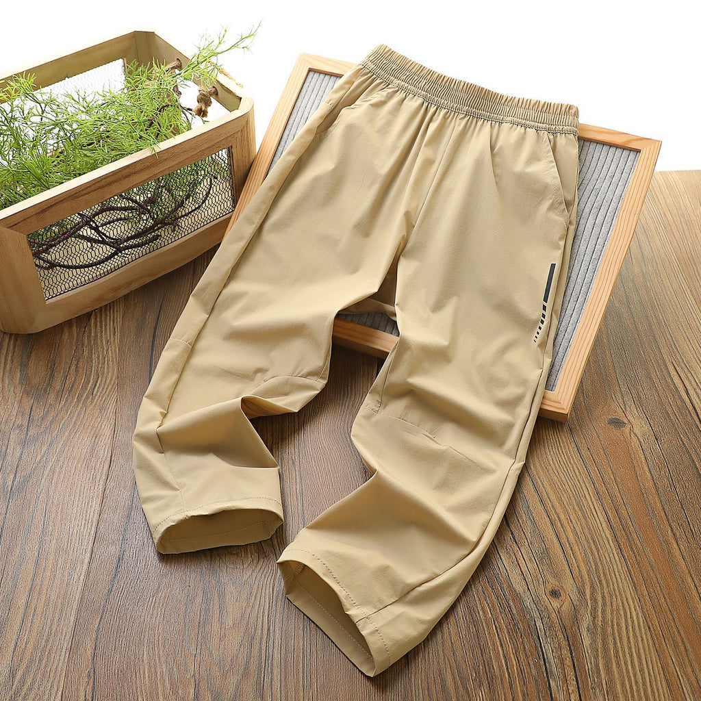 Children's Summer Three-dimensional Clean Waist Middle Big Air Conditioning Trousers Thin Children's Pants