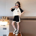 Children's Summer Trendy Short Sleeve Western Style Shorts Children's Suit