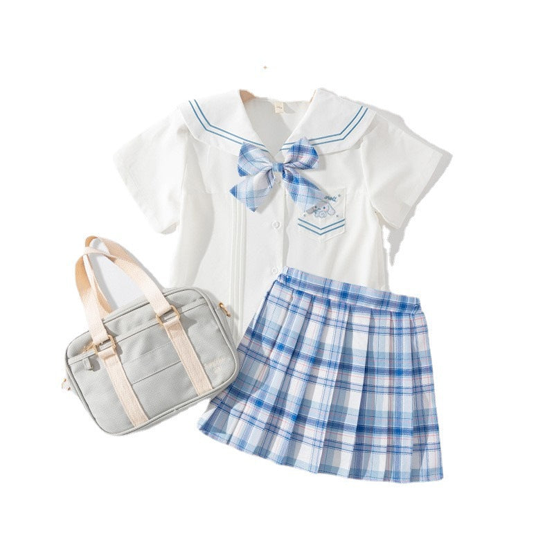 Children's Dress Summer Uniform Skirt Preppy Style Children's Suit