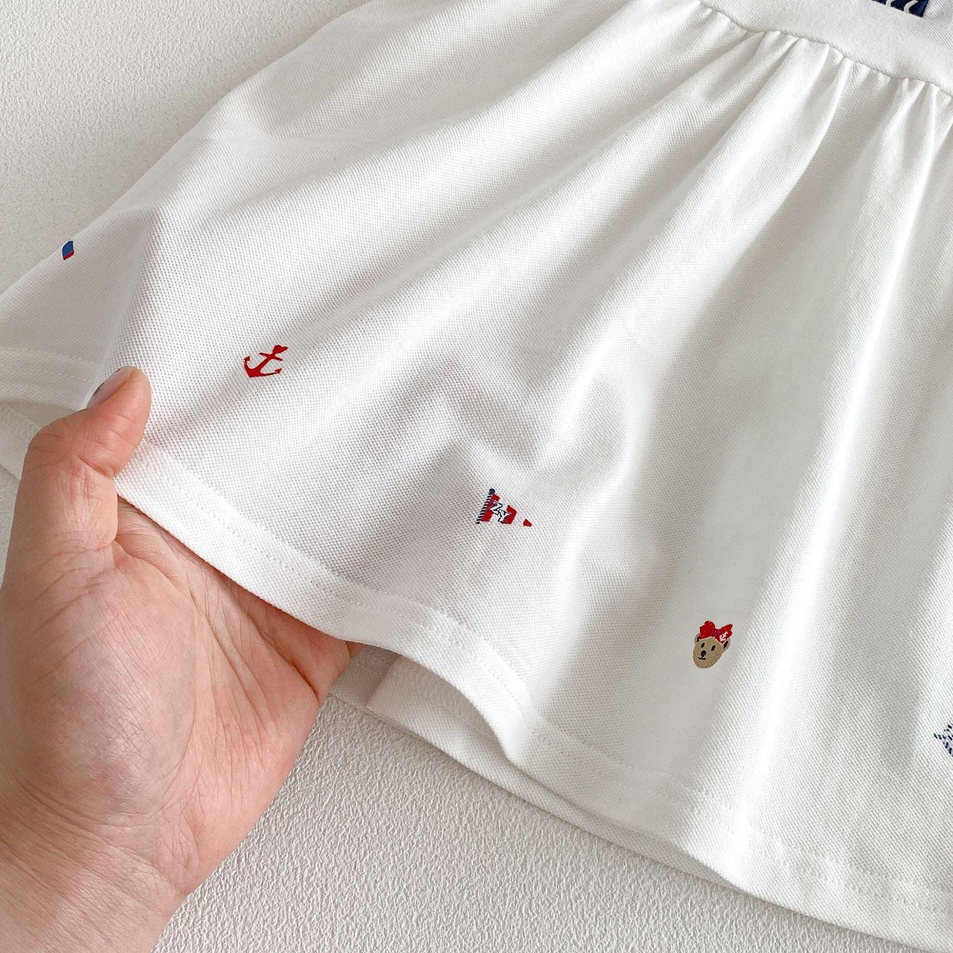 Style Summer Doll Collar Cartoon Princess Korean Children's Dress