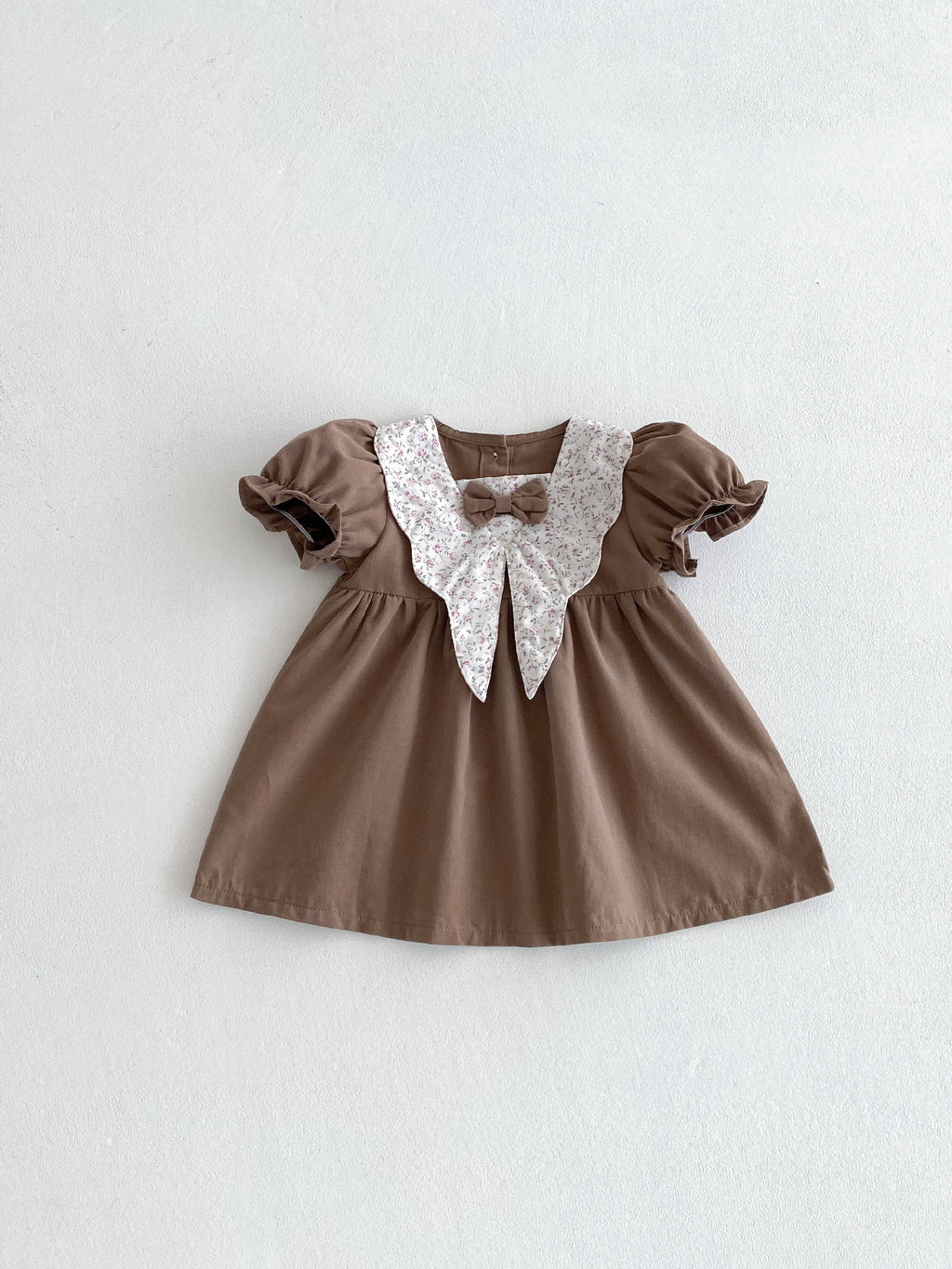 Children's Super Fashionable Skirt Floral Doll Collar Children's Dress