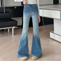 Denim Bell-bottom Korean Style Medium Big Fashion Children's Pants