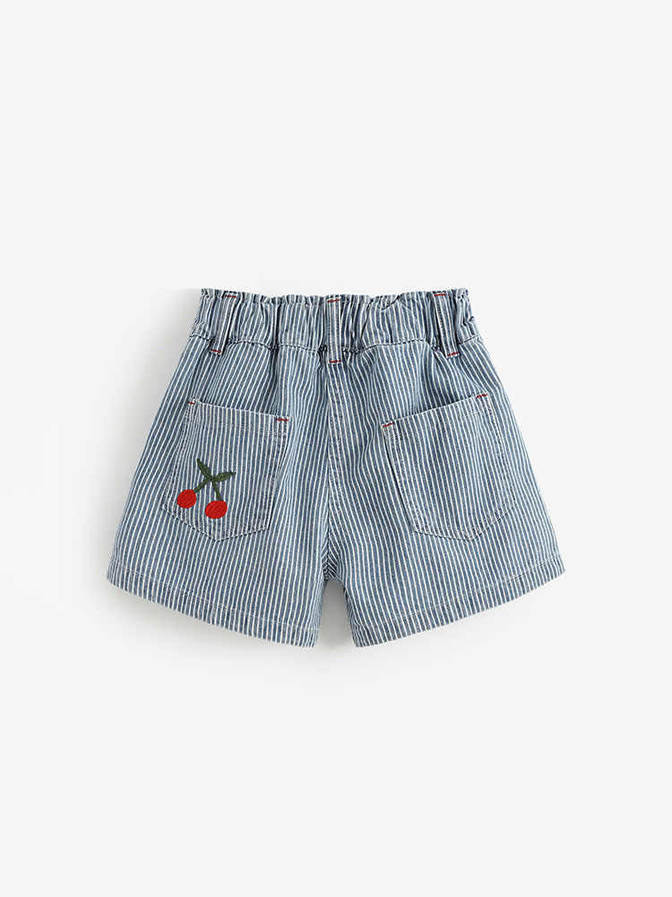 Jeans Summer Elastic Waist Shorts Western Children's Pants