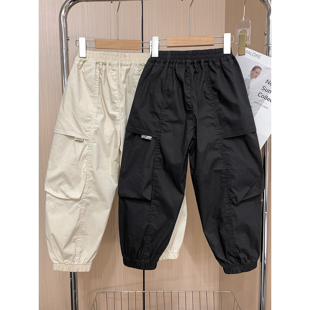 Children's Summer Wear Clothing American High Street Overalls Children's Pants